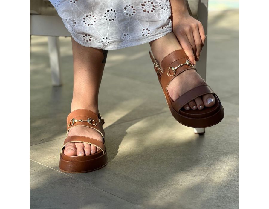 Flatform Clarisse Caramelo | KUENTO SHOES