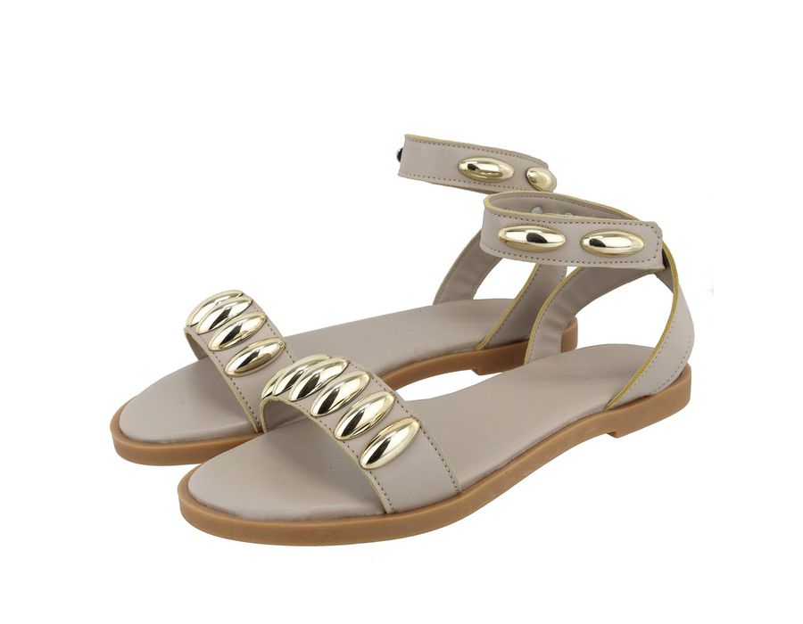 Flat Rasteira Nina Nude | KUENTO SHOES