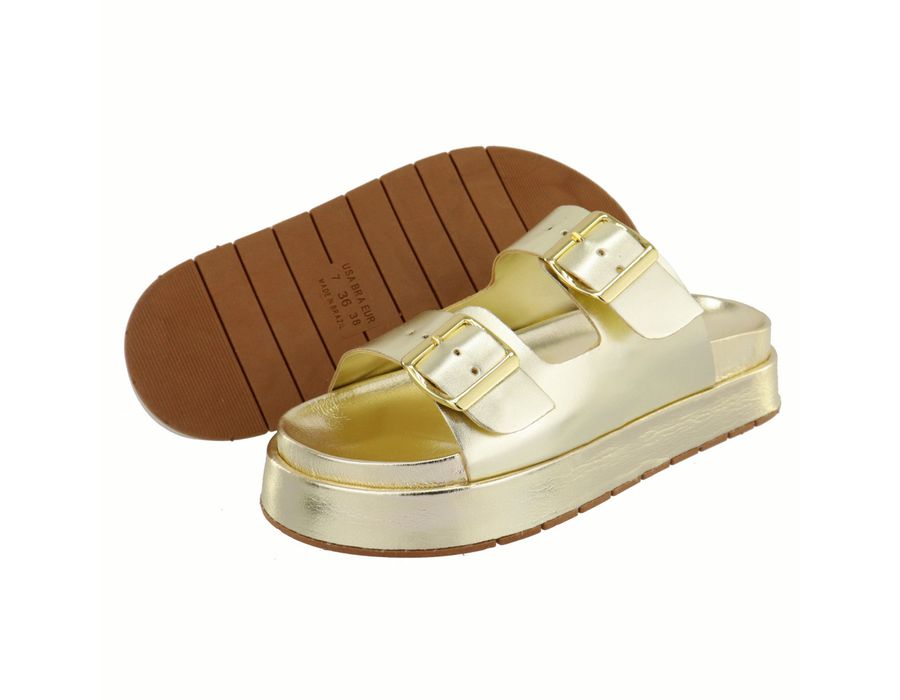 Flatform Alice Ouro Light | KUENTO SHOES