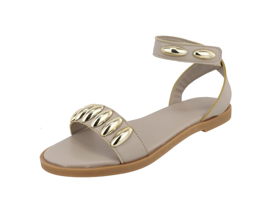 Flat Rasteira Nina Nude | KUENTO SHOES