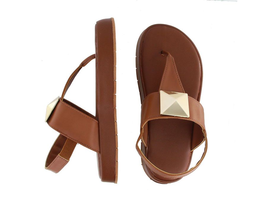 Sandália Flatform Cintia Caramelo | KUENTO SHOES