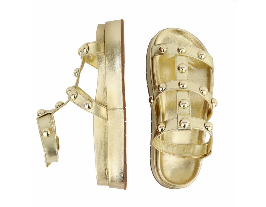 Flatform Virginia Ouro Light | KUENTO SHOES