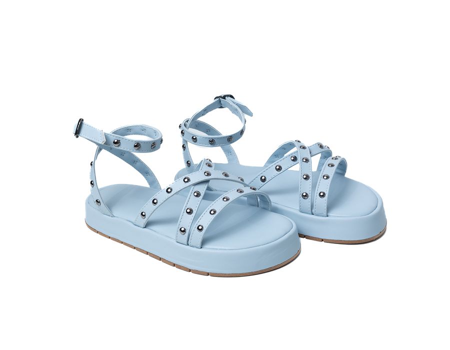 Sandália Flatform Vanessa Azul Bebê | KUENTO SHOES