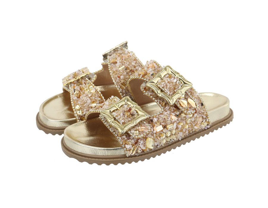 Flat Helo Dourada | KUENTO SHOES