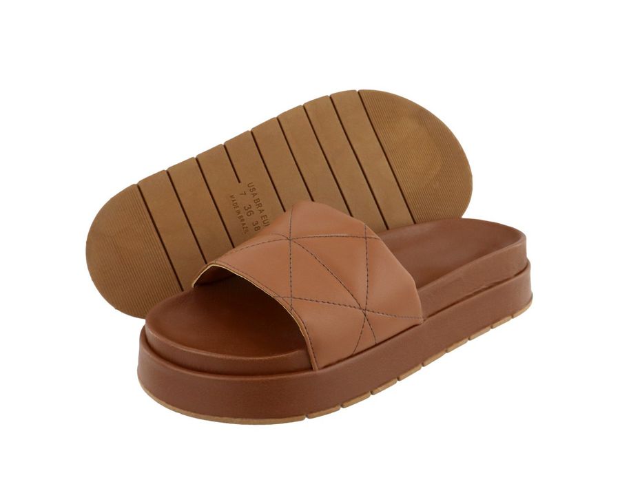 Flatform Bruna Caramelo | KUENTO SHOES