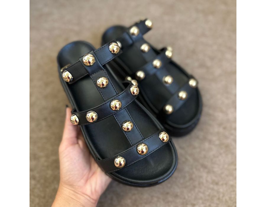 Flatform Virginia Preta | KUENTO SHOES