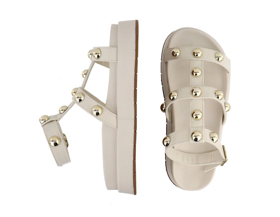 Flatform Virginia Off White | KUENTO SHOES