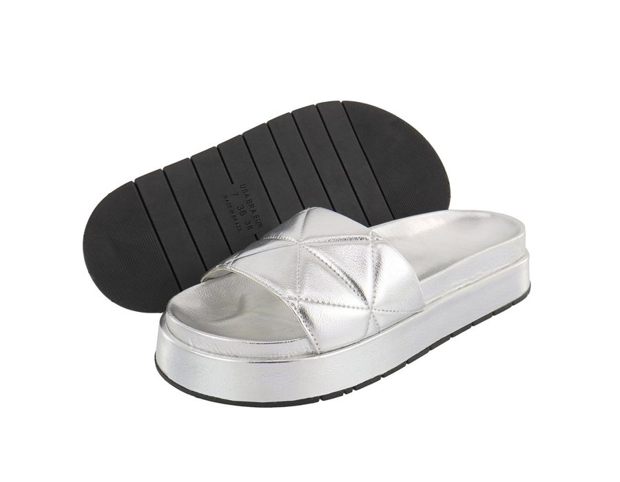 Flatform Bruna Prata | KUENTO SHOES