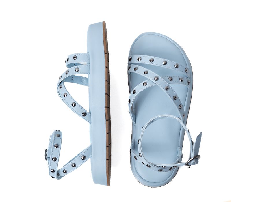 Sandália Flatform Vanessa Azul Bebê | KUENTO SHOES