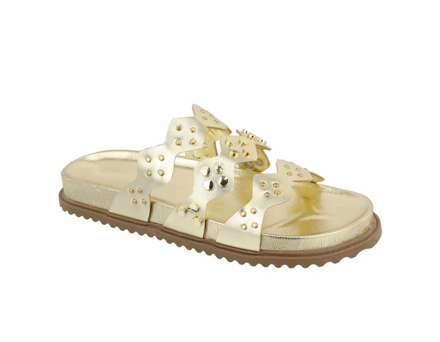 Flat Lia Ouro Light | KUENTO SHOES
