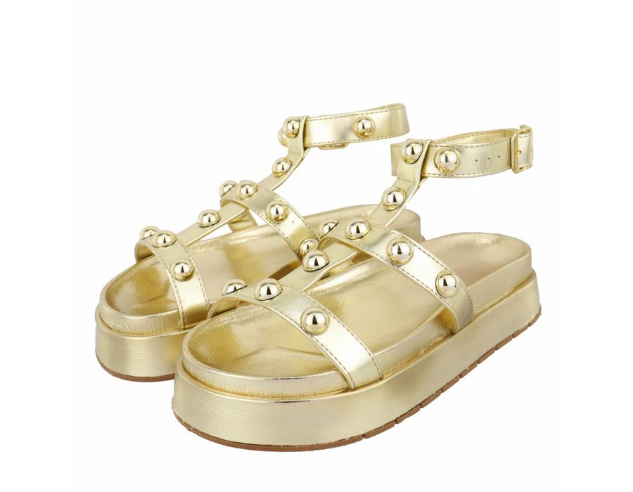 Flatform Virginia Ouro Light | KUENTO SHOES