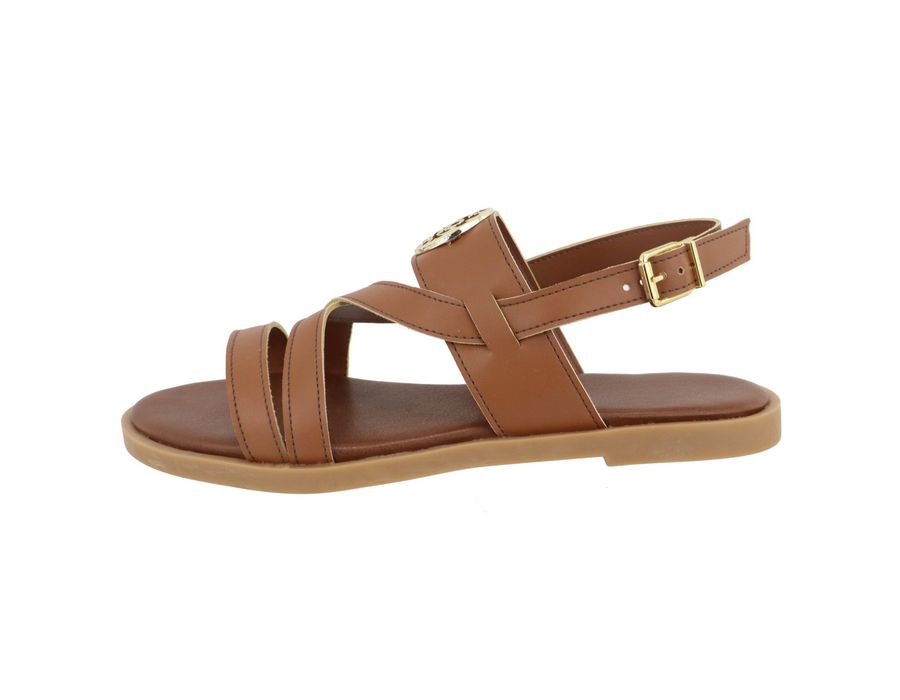 Flat Rasteira Lele Caramelo | KUENTO SHOES