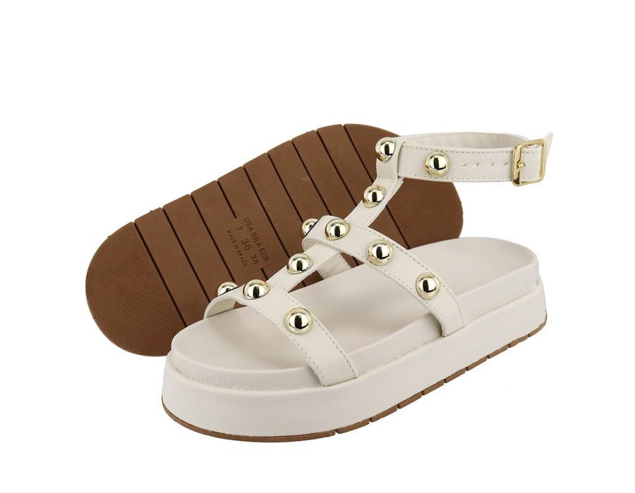 Flatform Virginia Off White | KUENTO SHOES