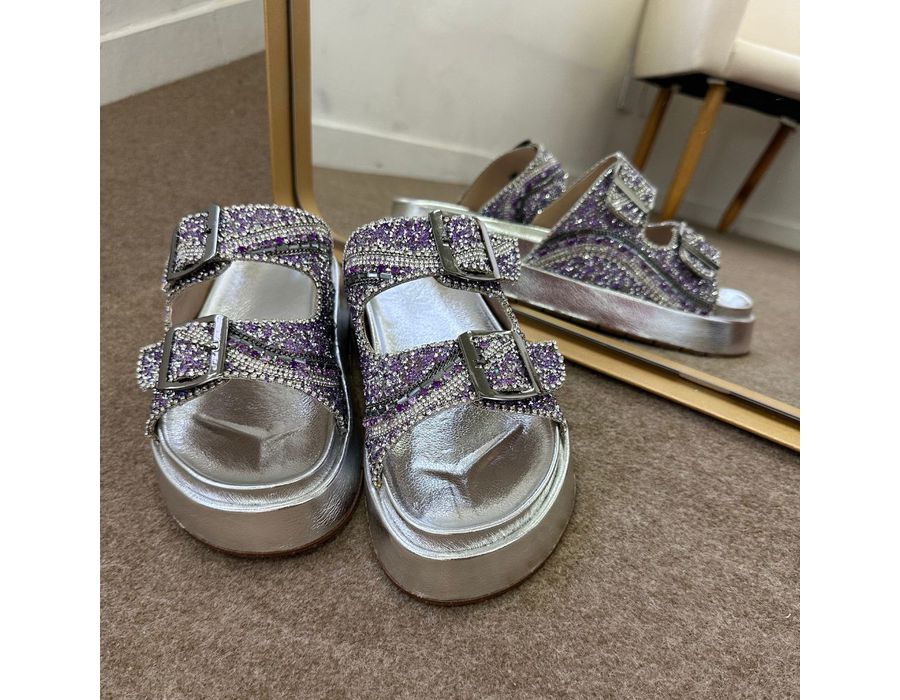 Flatform Aurora Lilás | KUENTO SHOES