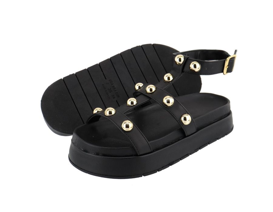 Flatform Virginia Preta | KUENTO SHOES