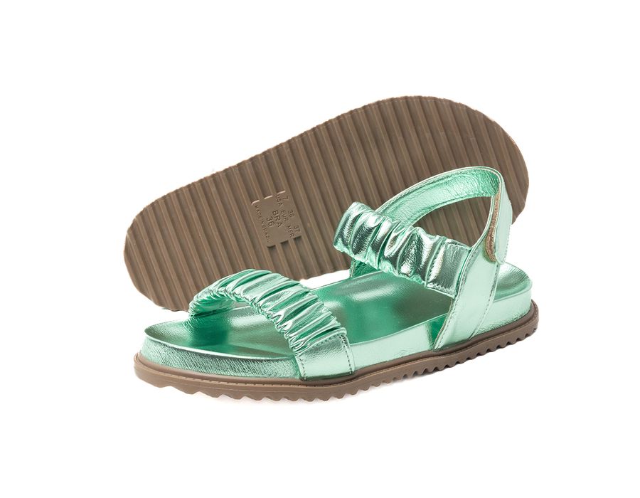 Papete Kely Metalizado Verde | KUENTO SHOES