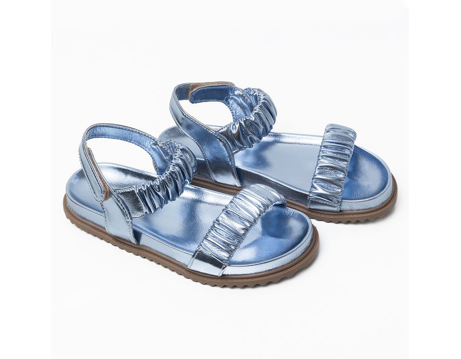 Papete Kely Metalizado Azul | KUENTO SHOES