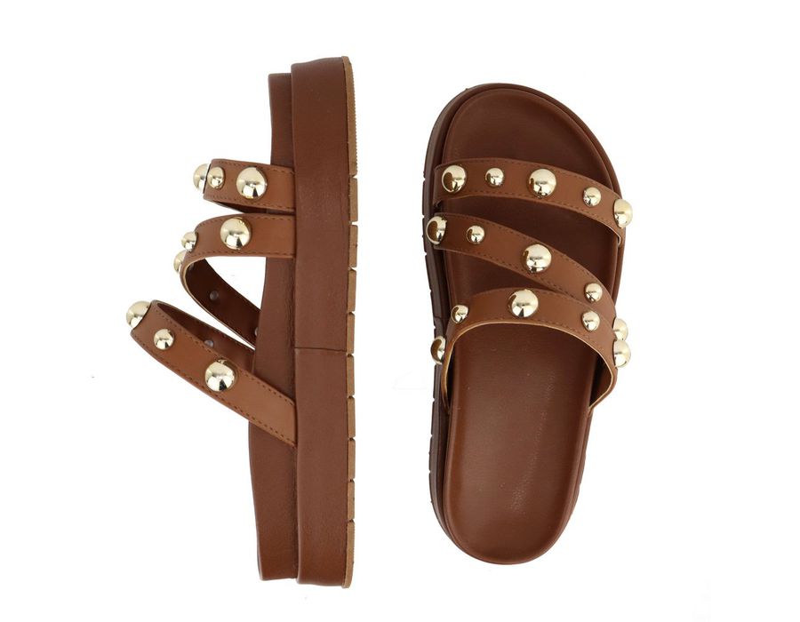 Flatform Flora Caramelo | KUENTO SHOES