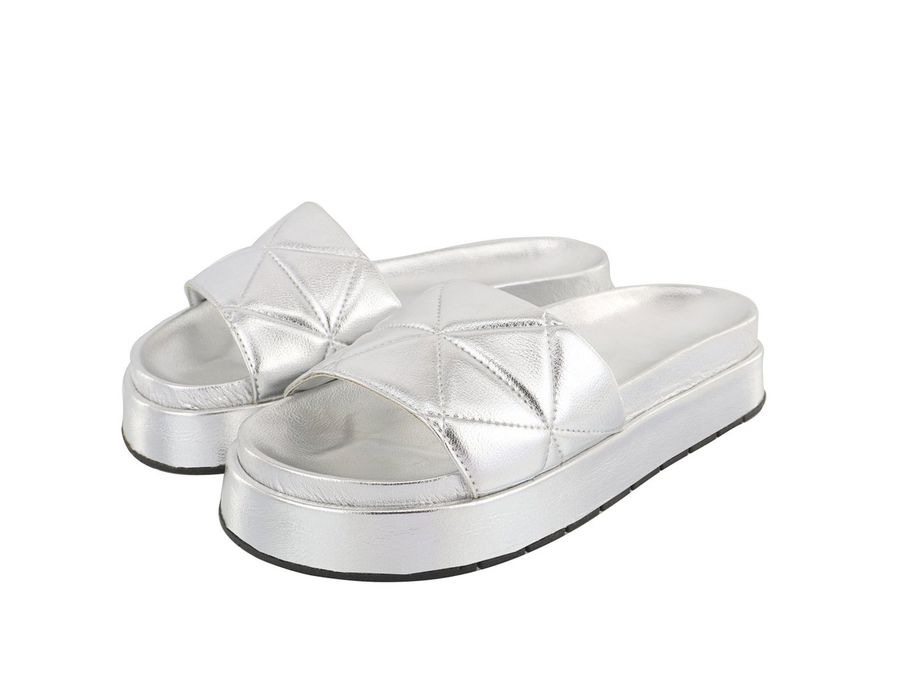 Flatform Bruna Prata | KUENTO SHOES