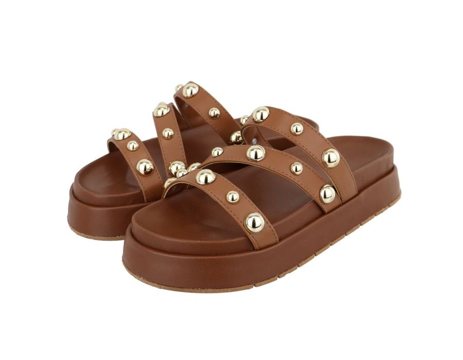 Flatform Flora Caramelo | KUENTO SHOES