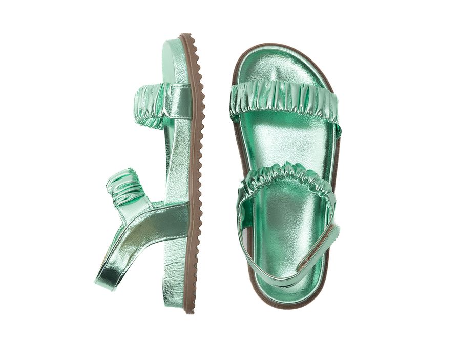 Papete Kely Metalizado Verde | KUENTO SHOES