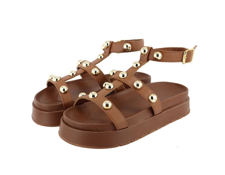 Flatform Virginia Caramelo | KUENTO SHOES