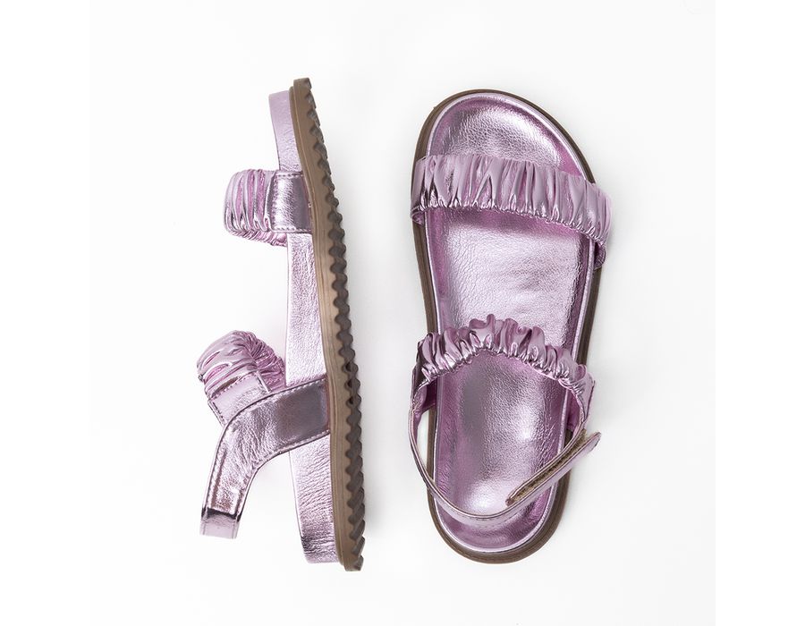 Papete Kely Metalizado Lilás | KUENTO SHOES