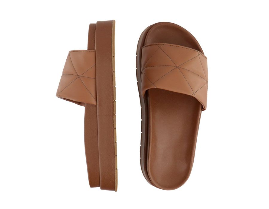 Flatform Bruna Caramelo | KUENTO SHOES