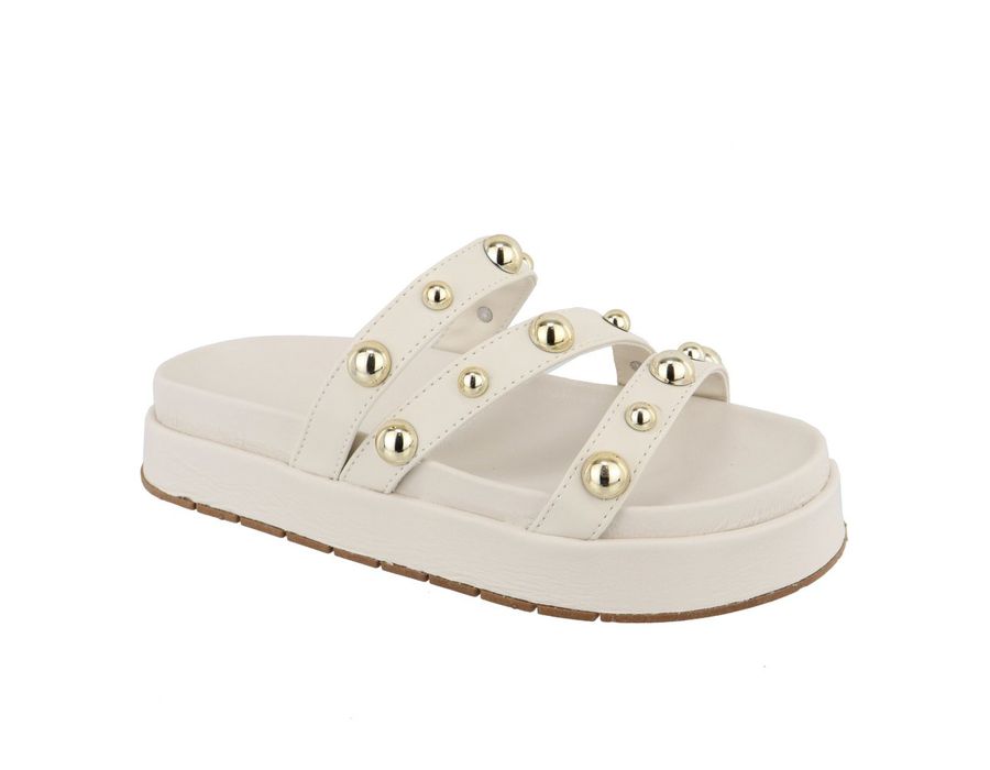 Flatform Flor Off White | KUENTO SHOES